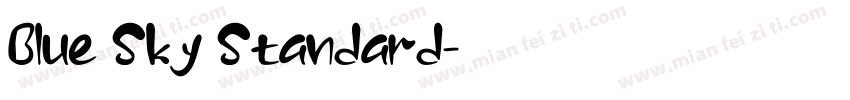 Blue Sky Standard字体转换
